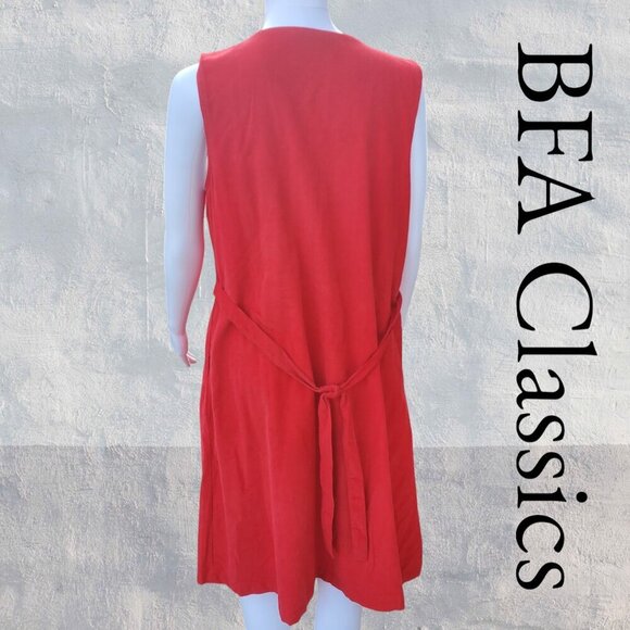 BFA Classics | Vintage Corduroy Button-Up Dress | Red | EUC | 12P - Picture 2 of 8